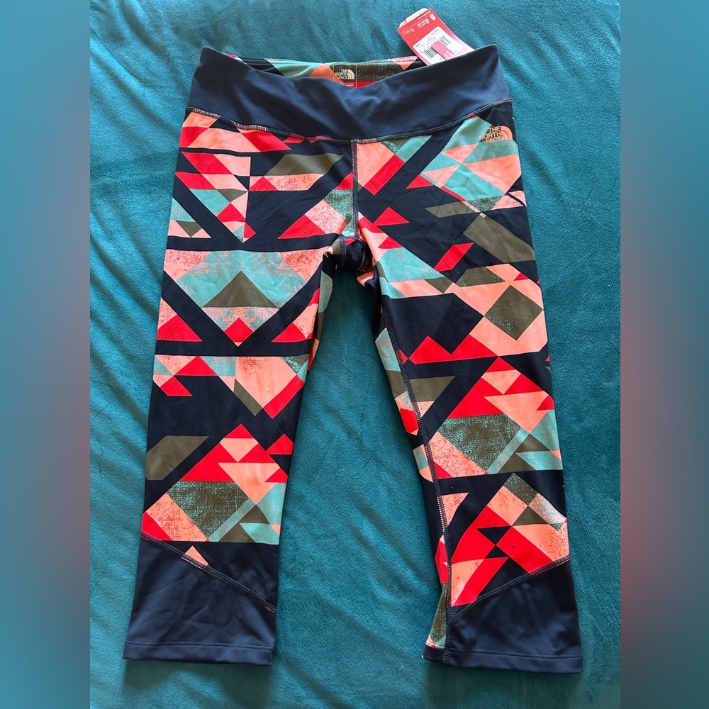 NWT Northface Cropped Colorful Leggings